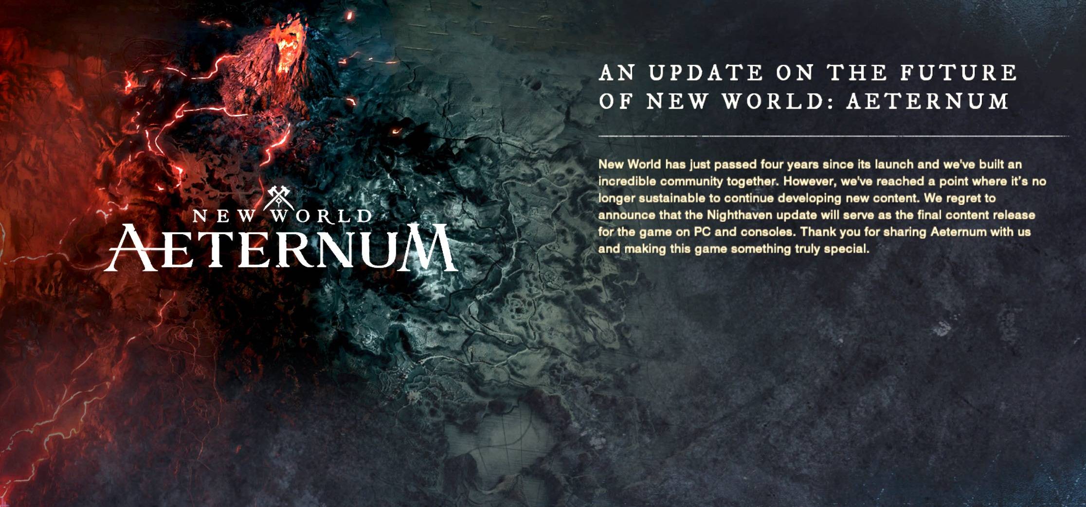 New World Aeternum Announcement